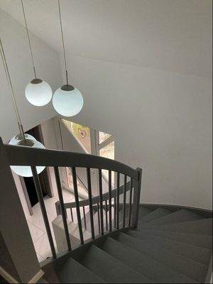 Treppenaufgang zum Dachgeschoss