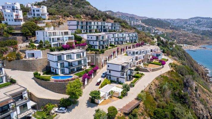 Sea View Apartments with Private Pier and Beach in Bodrum