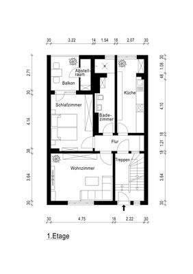 Grundris erste Etage