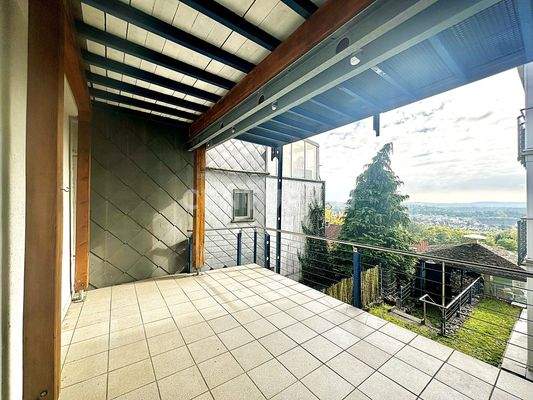 Der zweite Balkon, mit Zugang vom Schlafzimmer