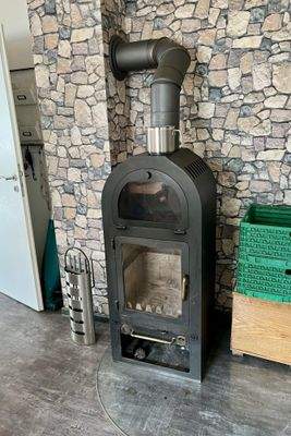Kaminofen im Esszimmer EG
