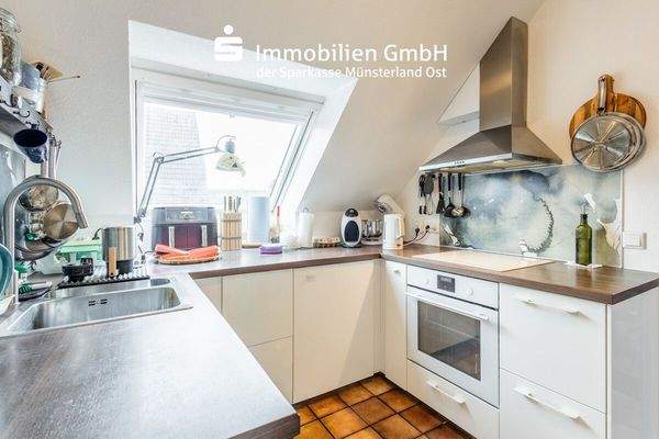 Küche im Dachgeschoss