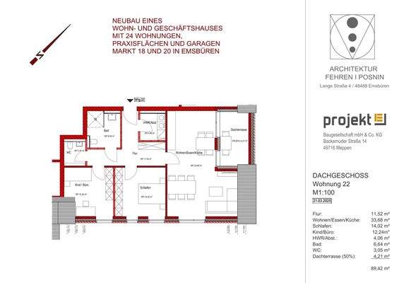 Grundriss Wohnung Nr. 22