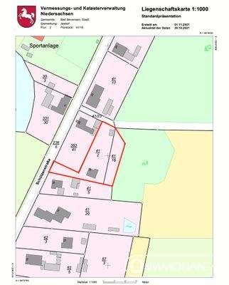 Flurkarte ganzes Grundstück