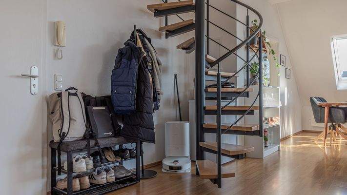 Treppe ins Dachgeschoss