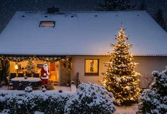 Frohe Weihnachten und willkommen (KI generiert)