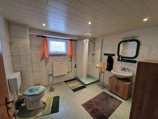 Badezimmer im Keller