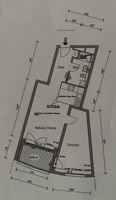 Grundriss der Wohnung