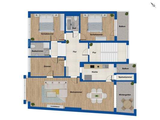 Grundriss 1. Obergeschoss