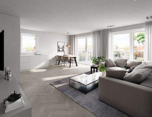 Offener Eis-:Koch-:Wohnbereich 