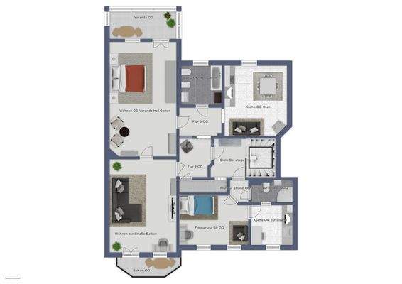 Die bel étage Das Obergeschoss