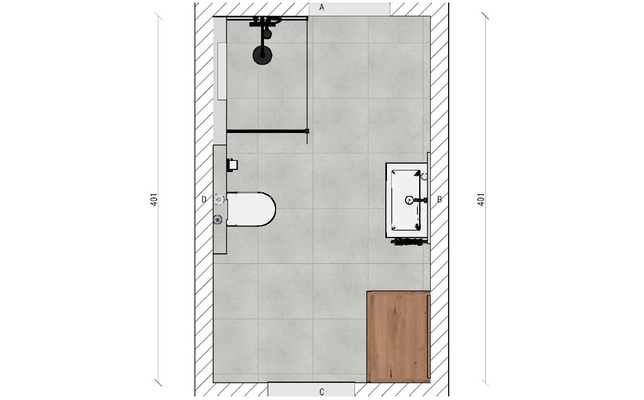Ansicht Bad Wohnungen 1-3