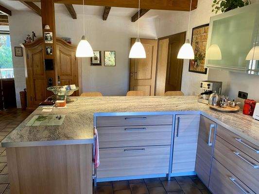 Offene Küche mit Theke