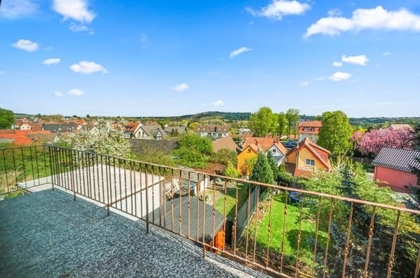 Blick vom Balkon