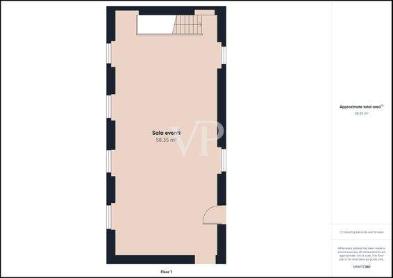 Planimetria piano primo