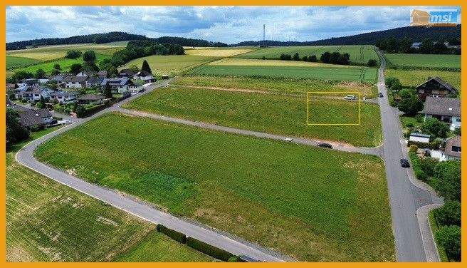 Blick auf das Baugebiet