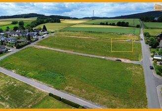 Blick auf das Baugebiet