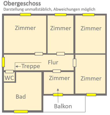 Obergeschossgrundriss