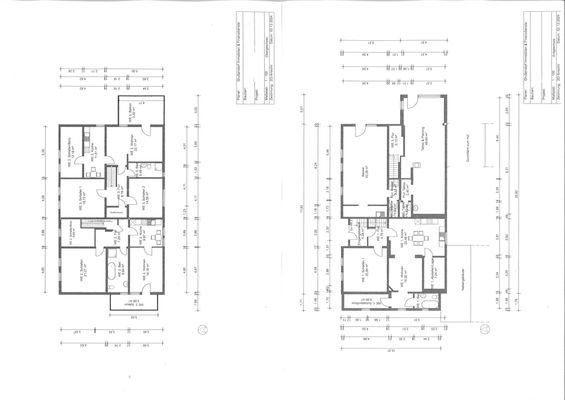 Grundrisse Wohnungen und Gewerbe 1 und 2