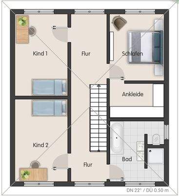 Stadtvilla Magdeburg - Standardgrundriss