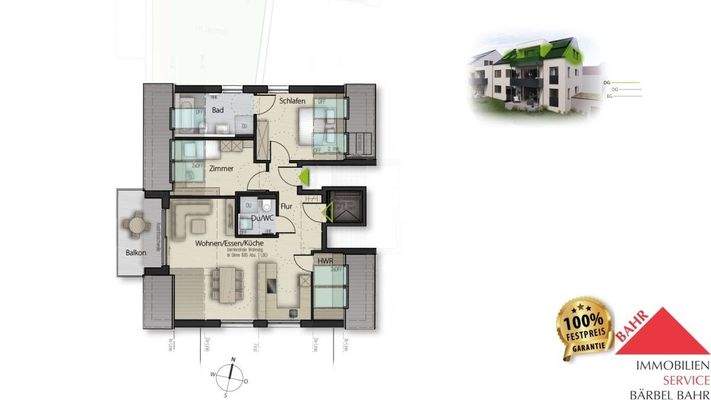 Grundriss Alternative WE 5