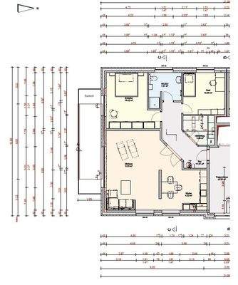 Grundriss mit Maßen