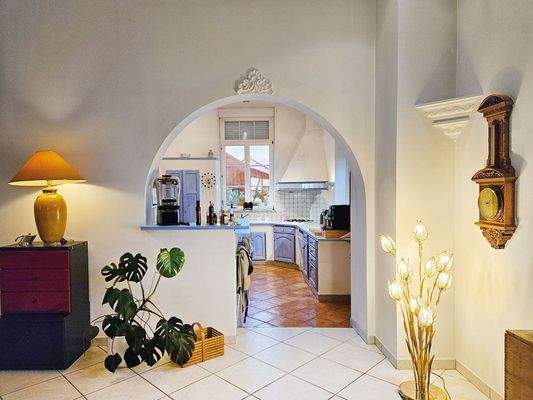 Küche zum Wohnzimmer