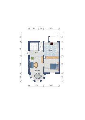 2D Grundriss EG Haus A