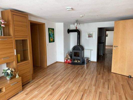 Wohnzimmer mit Ofen