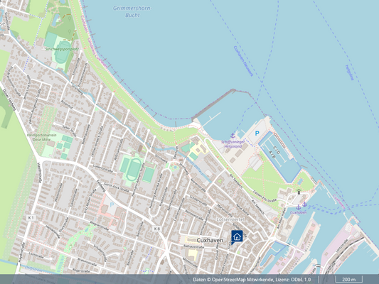 so nah zum Hafen und zum Deich