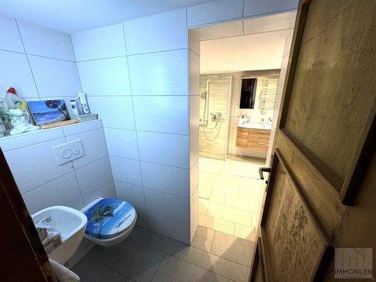 EG – WC mit Blick ins Bad