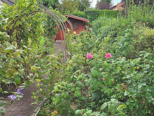 Weg zur Gartenhütte