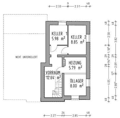 Grundriss Kellergeschoss