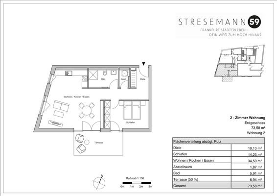 Grundriss Wohnung 2