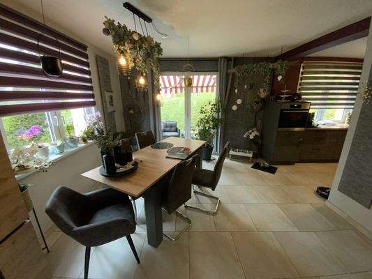 Essbereich im Wohnzimmer