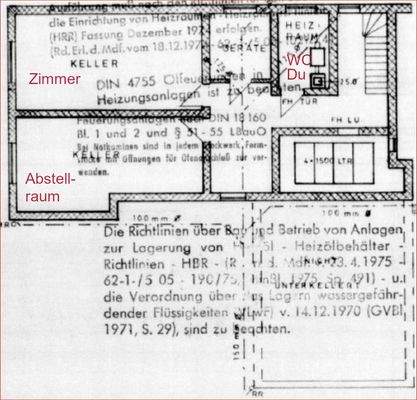 Grundriss Untergeschoss