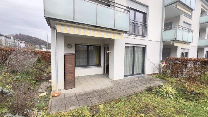 Terrasse mit einer elektrische Markise