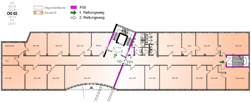 Grundriss 2.OG Bauteil B - 680
