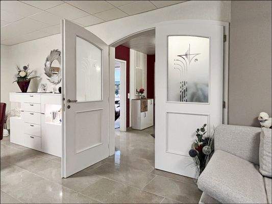 Das barrierefreie Erdgeschoss verfügt über Fußbodenheizung