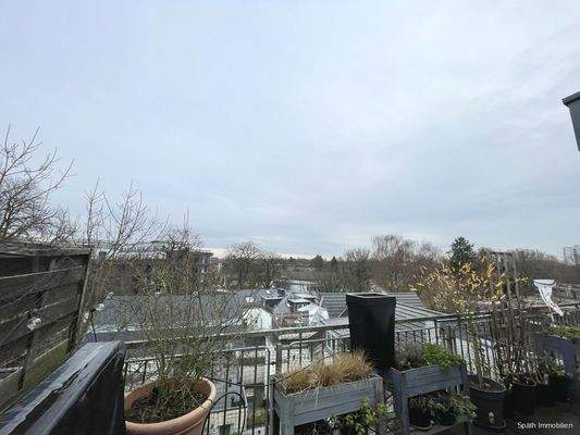 Blick von der Dachterrasse