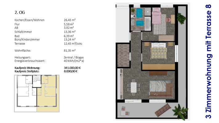 2. Obergeschoss rechts