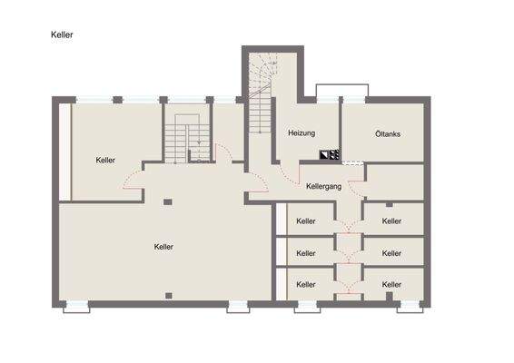 Keller mit Musterausstattung