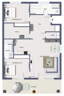 Grundriss "Sommer" im EG
