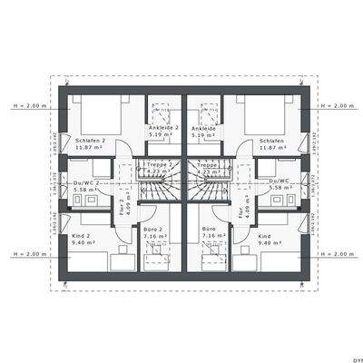 Grundriss Obergeschoss