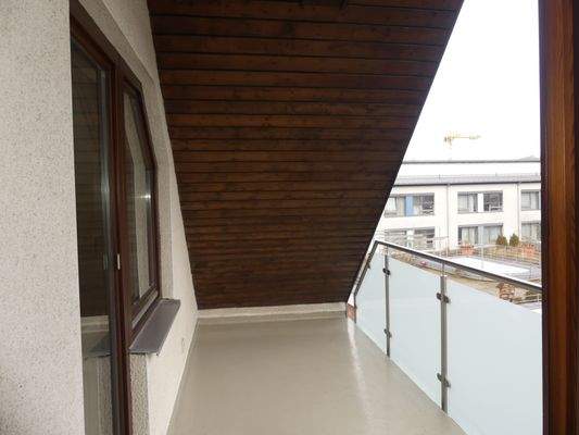 Überdsachter Balkon