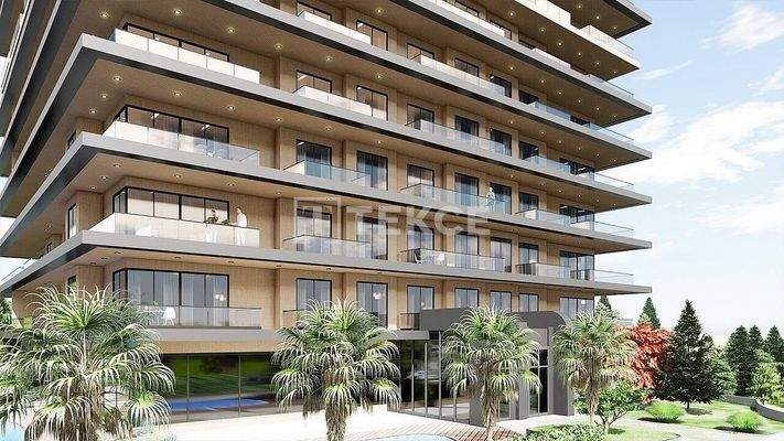 Elegant Real Estate 300 M from the Sea in Alanya Tosmur