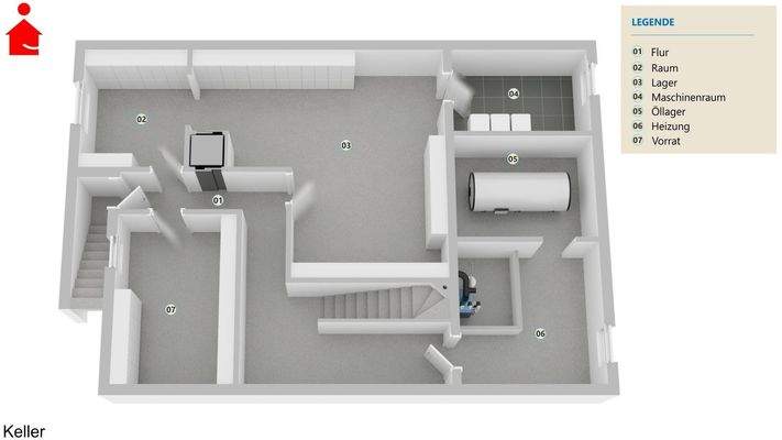 Grundriss Keller