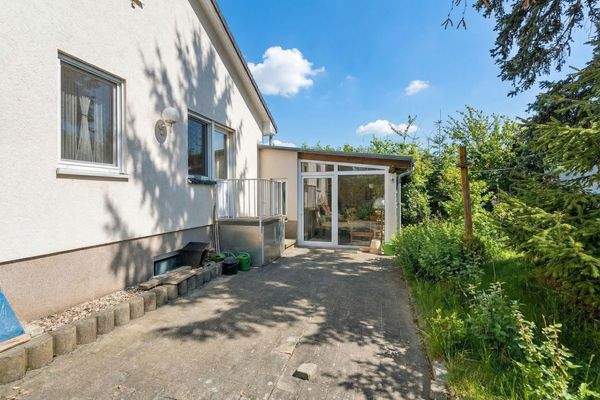 Blick auf Wintergarten