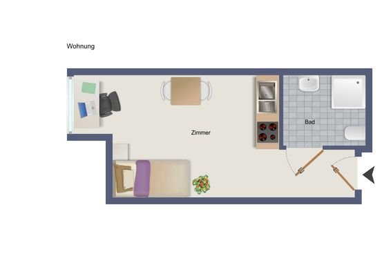 Grundriss Apartment
