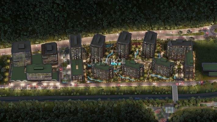 Forest View Flats in a Horizontal Complex in İstanbul